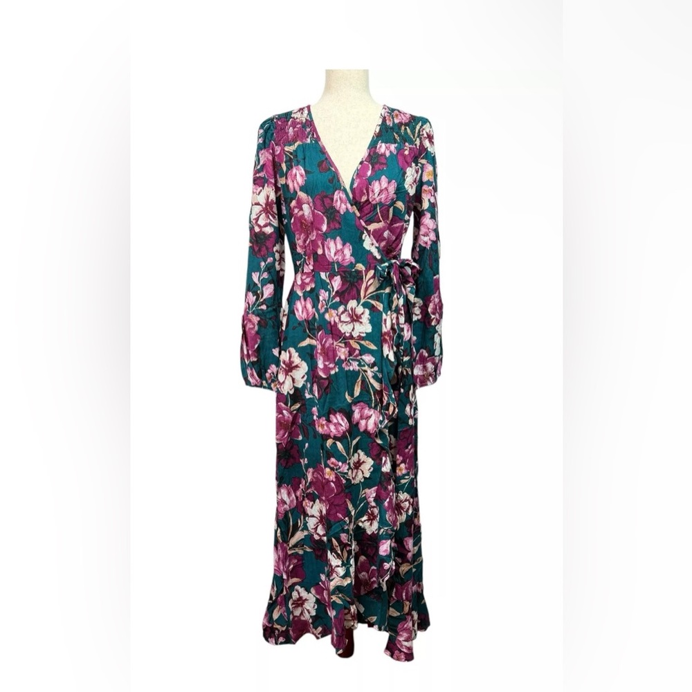 Band of The Free Women's Floral Wrap Maxi Dress Size xSmall